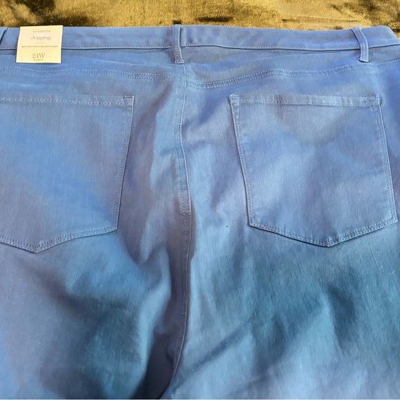 Talbots Robin’s Egg Blue Plus Size Jeggings Size 24 NWT - Picture 2 of 9